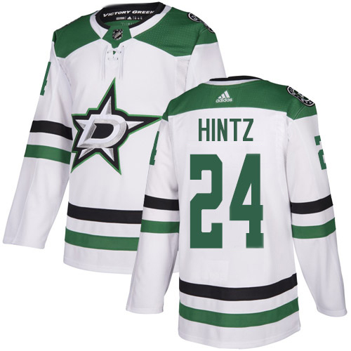 Adidas Men Dallas Stars #24 Roope Hintz White Road Authentic Stitched NHL Jersey